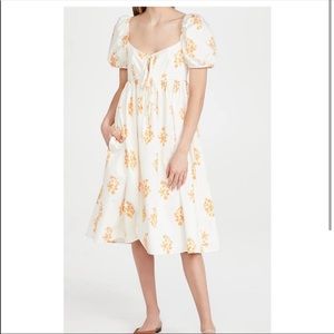 NWT Ciao Lucia Allessia Marigold Cotton Floral dress Size Medium